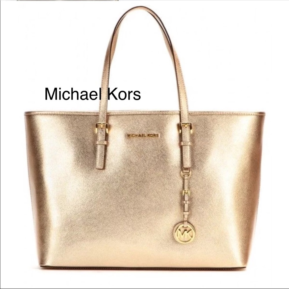 *Michael Kors Jet Set Metallic Leather